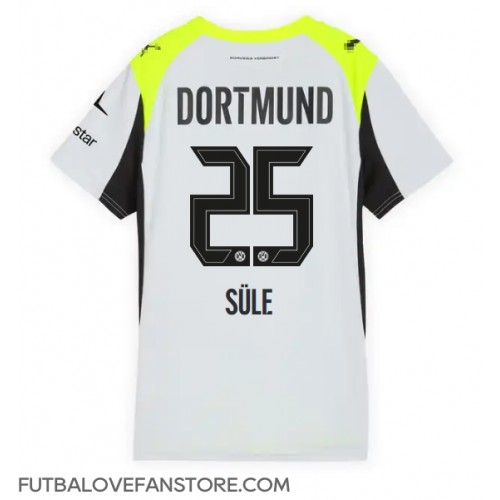 Borussia Dortmund Niklas Sule #25 Vonkajší Ženy futbalový dres 2025-26 Krátky Rukáv Borussia Dortmund Niklas Sule #25 Vonkajší Ženy futbalový dres 2025-26 Krátky Rukáv